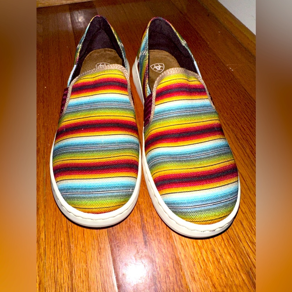 Ariat Multicolor Striped Slip-On Sneakers